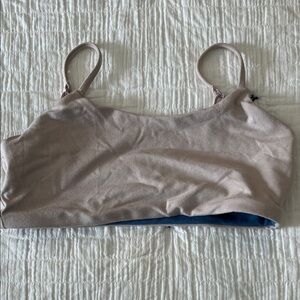 Bleuet 12/14 Blue/Beige reversable Bralette - Preteen